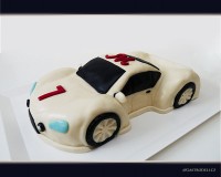 Marcipánový modelovaný 3D dort.